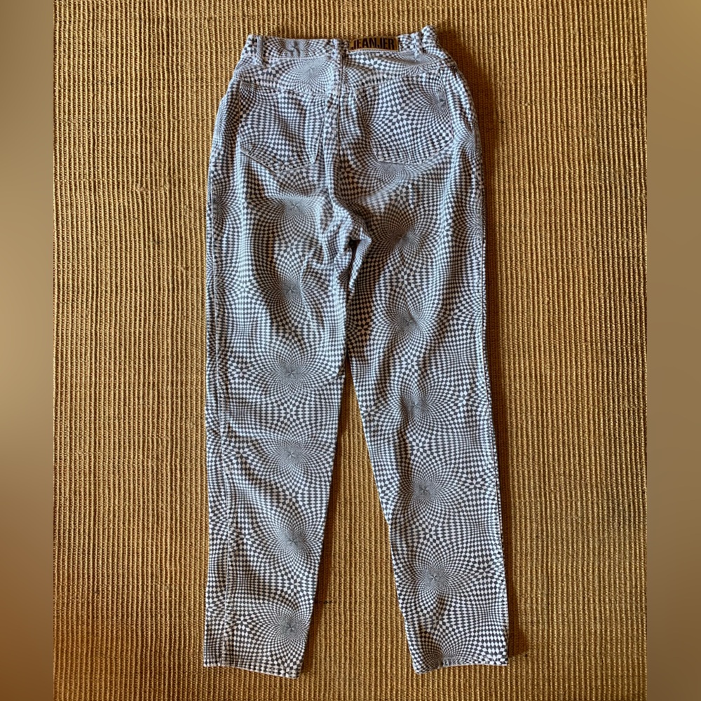 Rare Vintage Jeanjer 1980s Optical Illusion Jeans, Women’s 2-3 - Picture 14 of 16